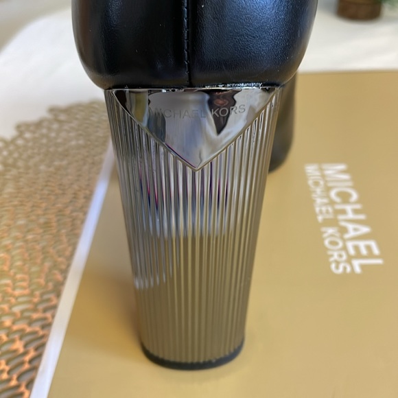 NWT - MICHAEL KORS Paloma leather high heel boots booties. Size 10. SOLD OUT - Picture 11 of 16